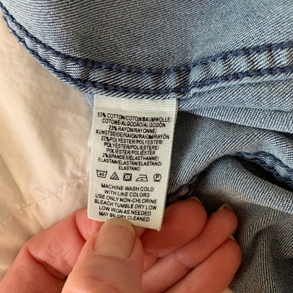 Free people denim mini skirt with zip - Picture 4 of 4